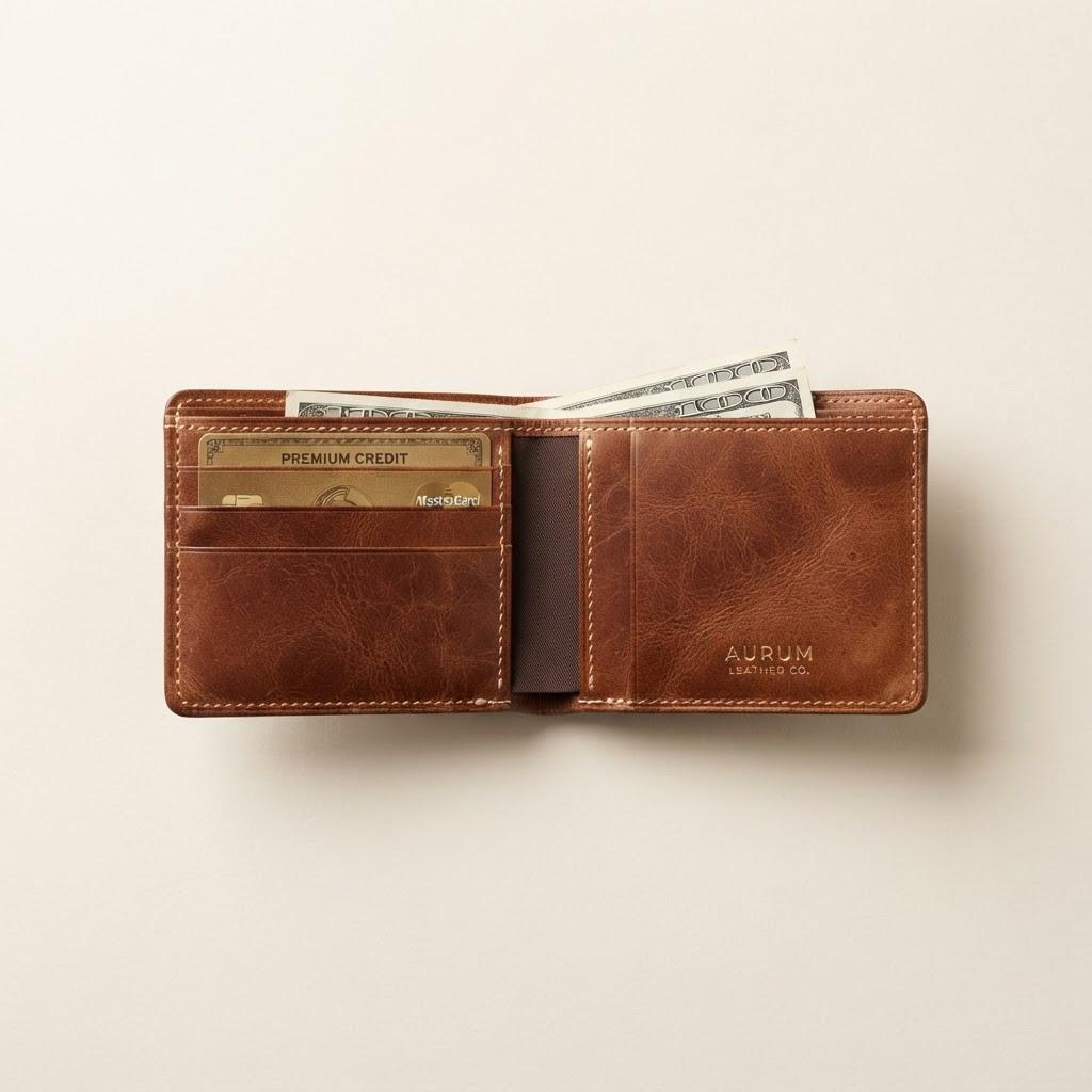 Dompet Kulit Bifold Pria
